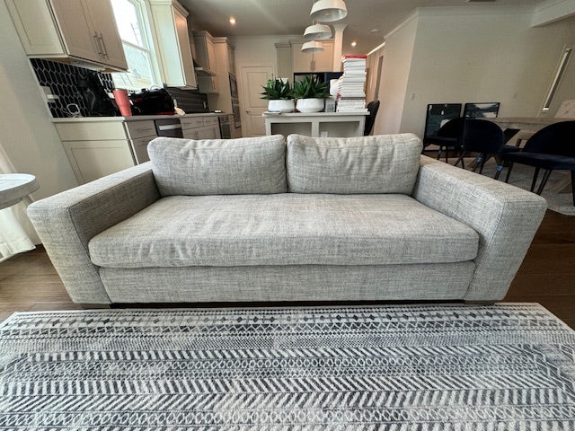 Four Hands, grey tweed sofa, 1 cushion, #05T-0932806, 84.5x39.5x28