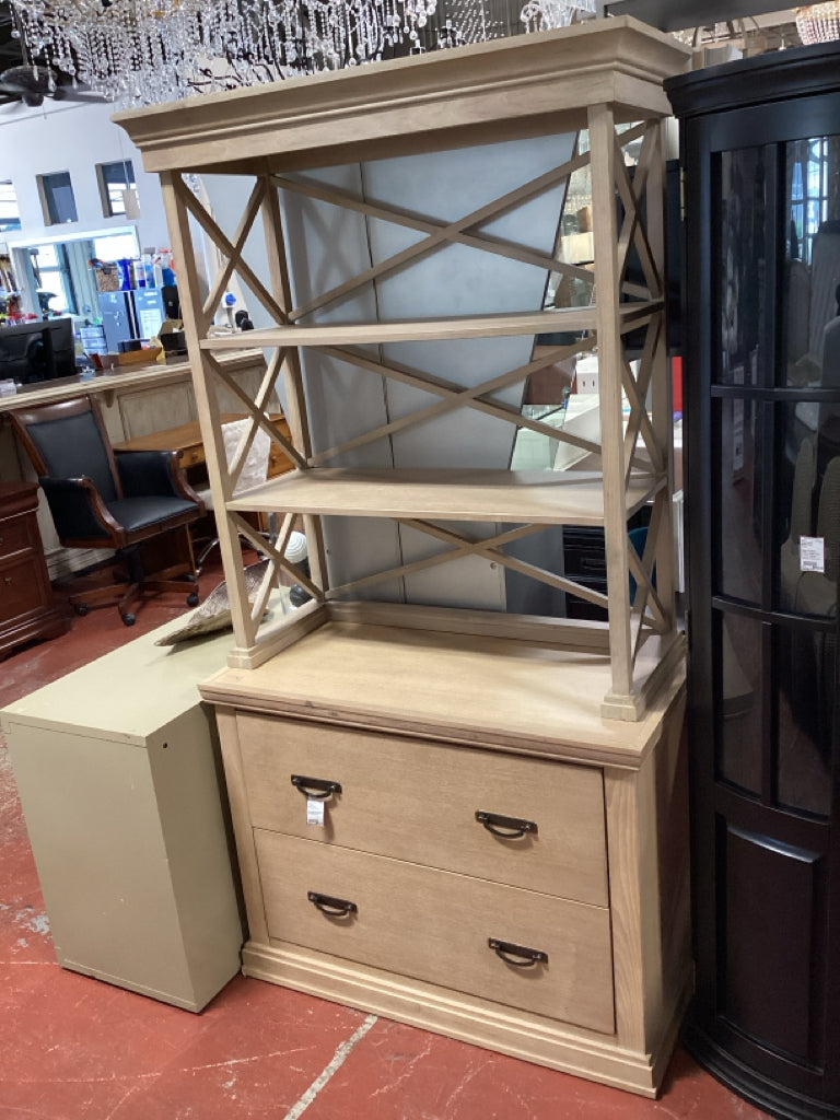 Ballard Design Bourdonnais Double Lateral File Cabinet 40 1/1 x 19 1/2 x75 1/2 h