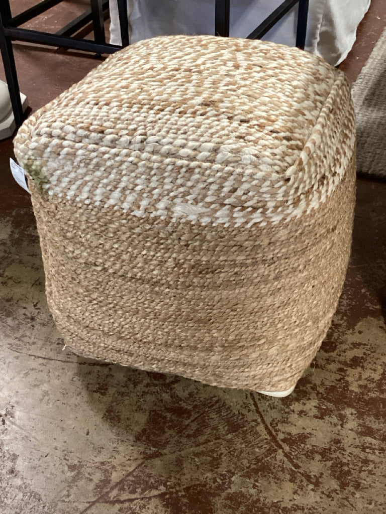 TRR Home Salonika Hemp Pouf