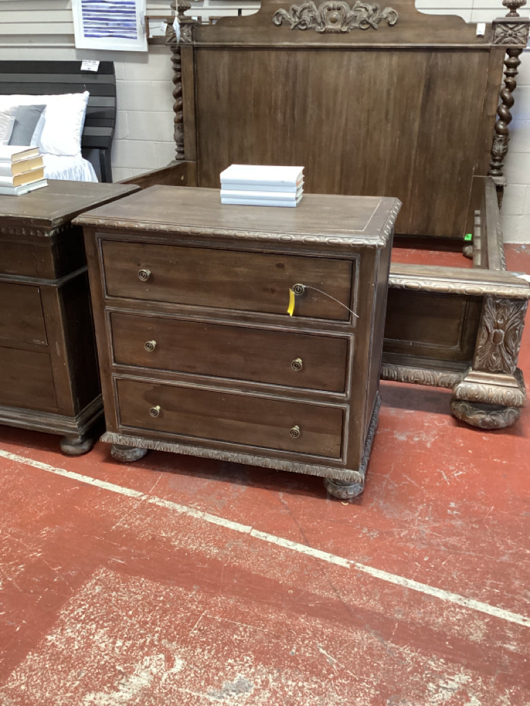 Restoration Hardware empire 3 drawer bedside chesst 32 x 19 x 30 high