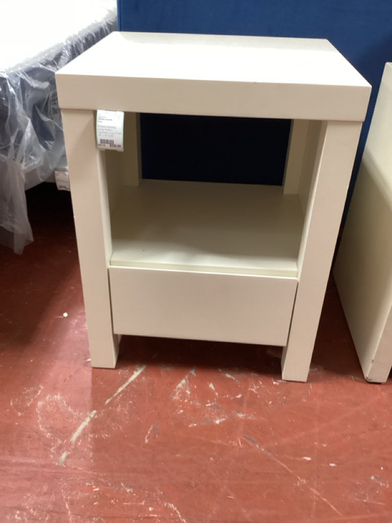 Williams Sonoma Home Parson Nightstand Ivory Finish 18" X 16" X 24"
