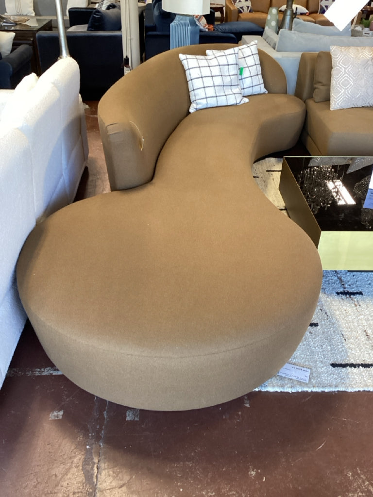 Restoration Hardware Fabric Copenhagen Asymmetrical Sofa