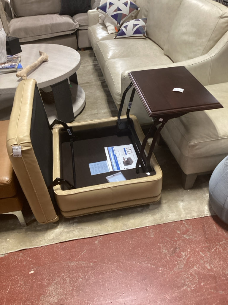 Hancock and Moore Austin Storage Ottoman 30" X 26" X 18"