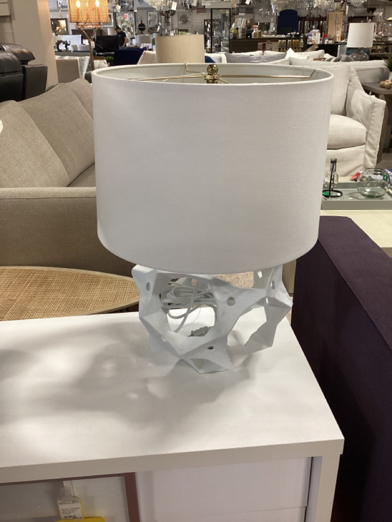 Regina Andrew Celestial Table Lamp, white with shade; 24â€H