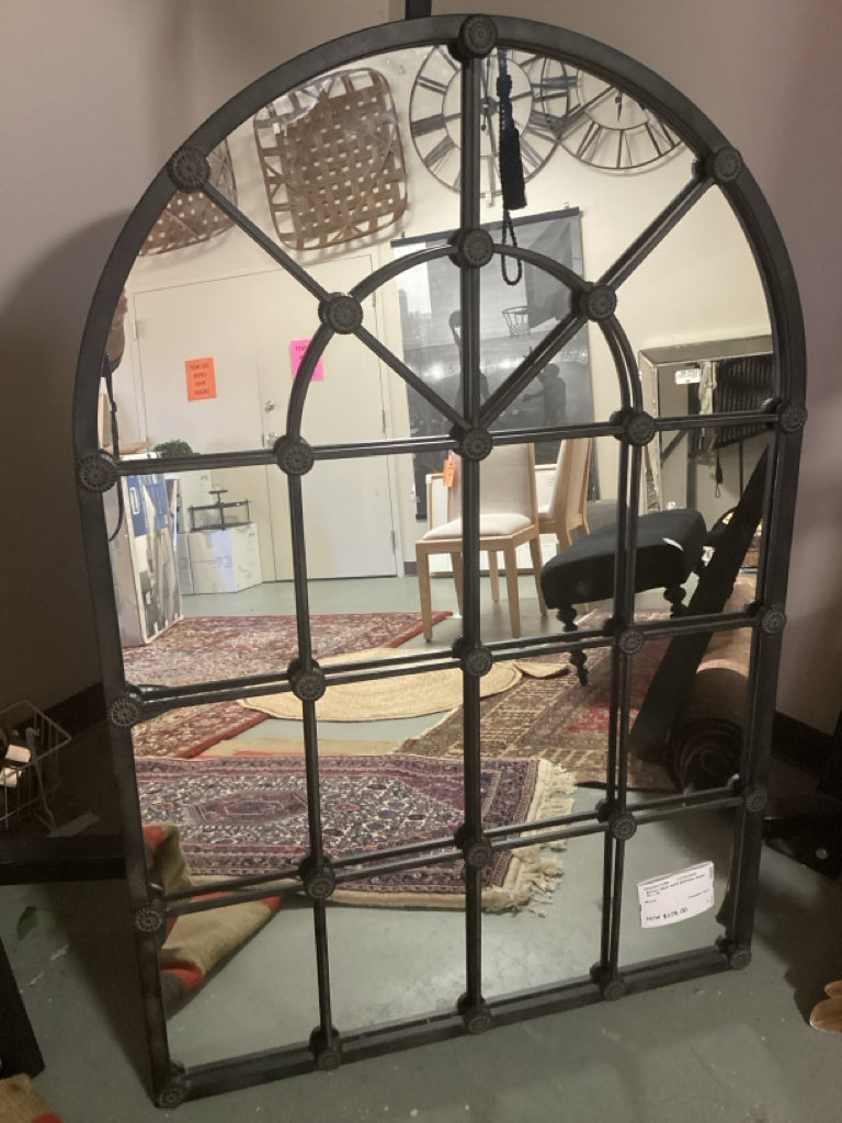 Mirror/ black metal palladium frame 36 x 53