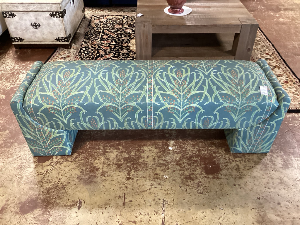 Bench /Teal Vines Suzani Stevie Bench 62 X 18 X 18 high 9JWRX6DQ
