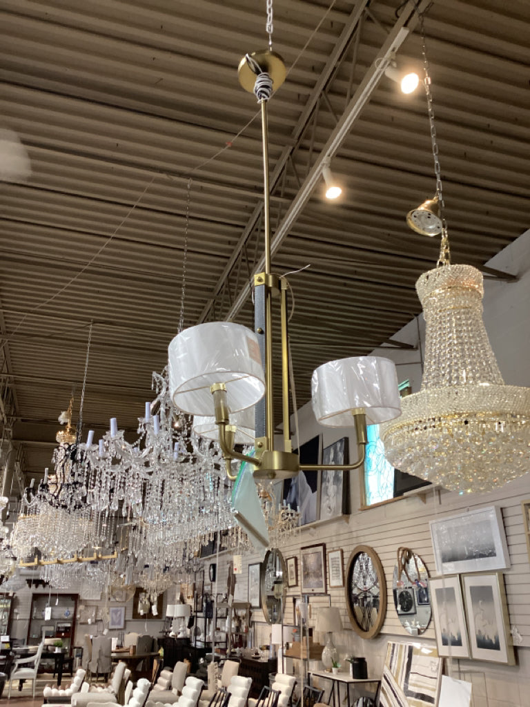 Minka-Lavery Chandelier 22x18 3 Lights Soft Brass 29GG98D9