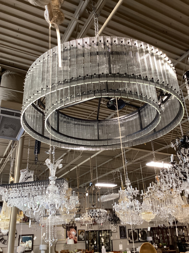 Restoration Hardware Bronze San Marco Round 60" Chandelier