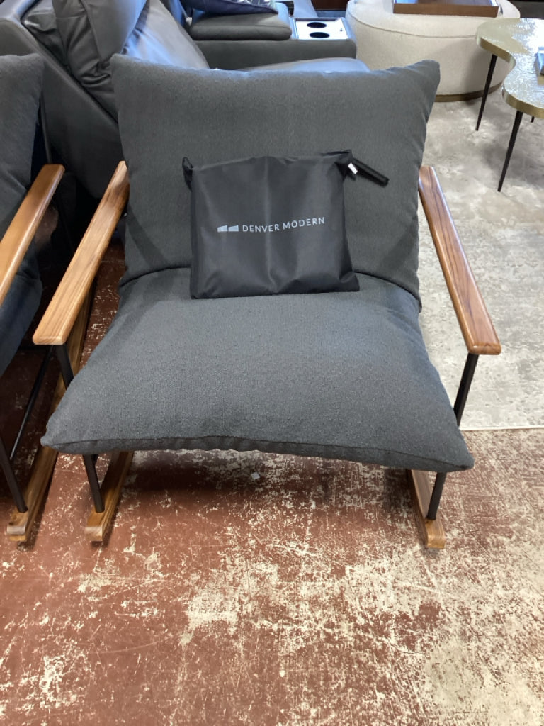 Denver Modern Outdoor Rocker/Slate Boucle w/cover30.2"Wx40.75"Dx31.75" CHV469NA