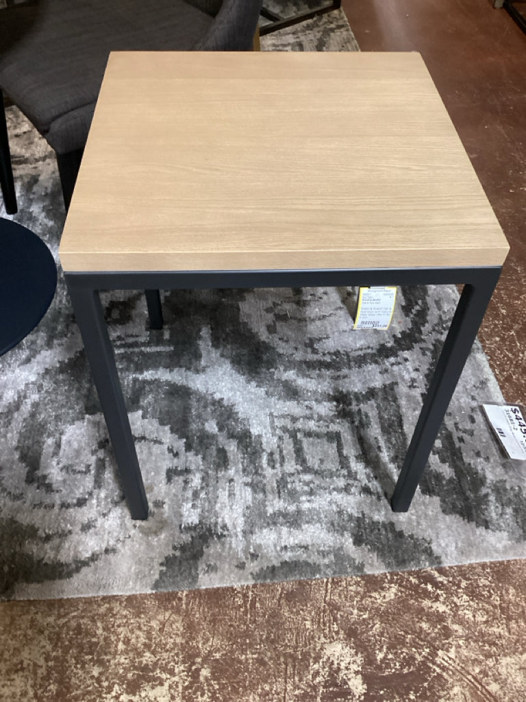 Room & Board Oak & Rye Stain with Natural Steel Base 18w X18d X 22h
