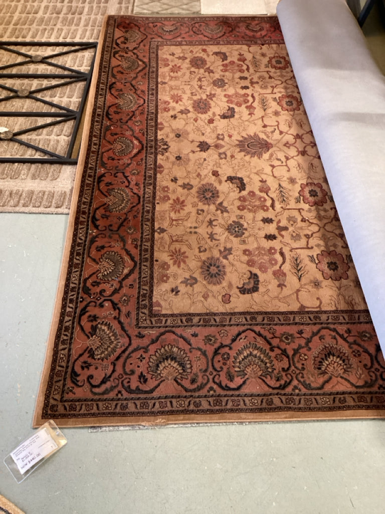 Couristan Everest Harvest Gold Oriental Rug 9x12 w/ Pad