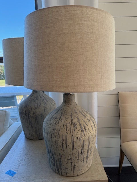 Surya Reilly Accent Lamp in Distressed Taupe 30"