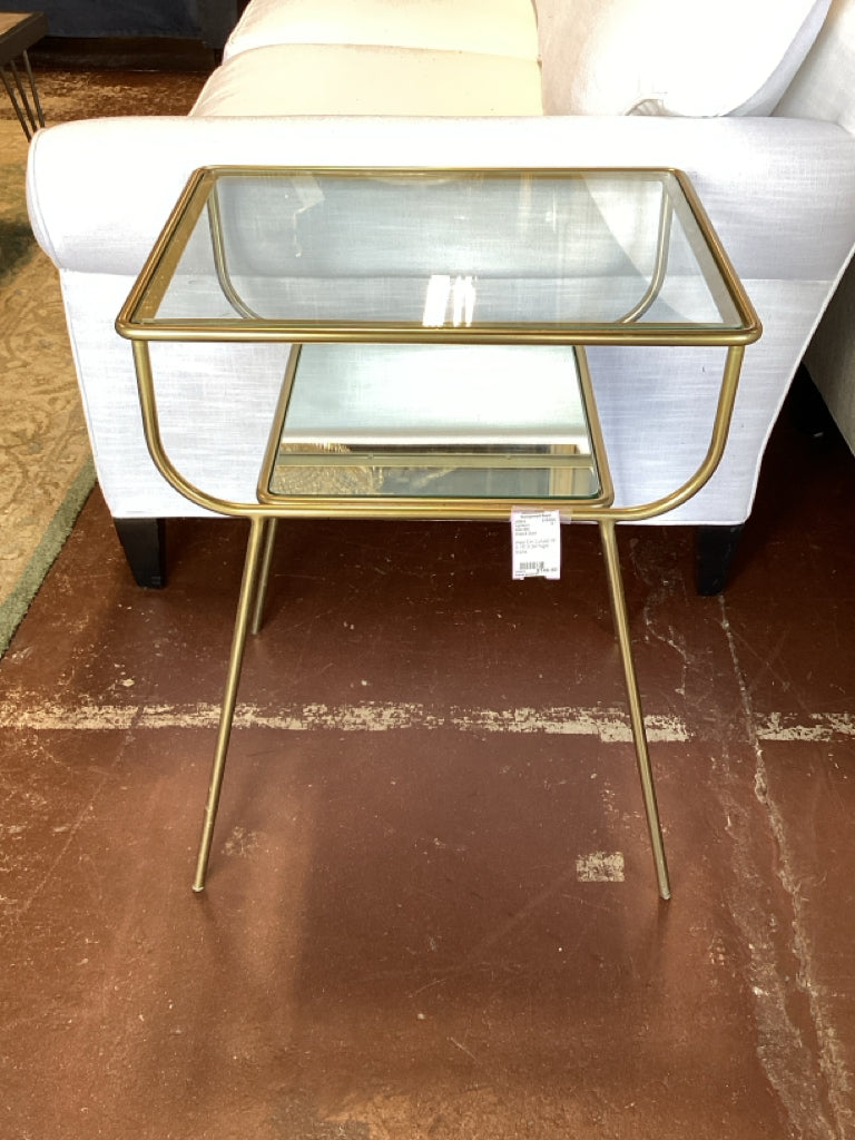 West Elm Curved 19" X 15" X 24" Night Stand