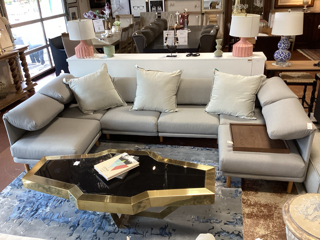 Range 6-Piece Open U Sectional 121"x60.5x28 D58XWMFC