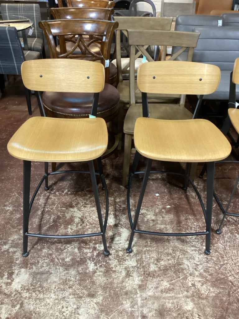 PAIR of rejuvination counter Stools