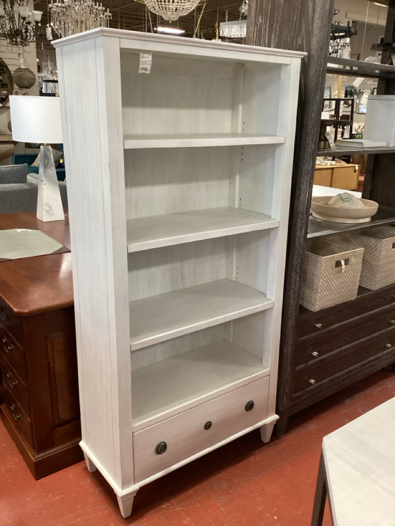 Restoration Hardware Haylan White Bookcase 32x14.5x66