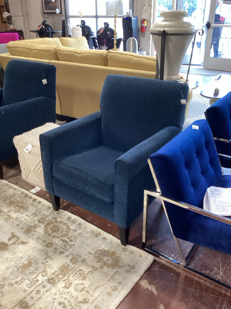 Rowe Furniture Navy Blue Willett Arm Chair 29x31x36