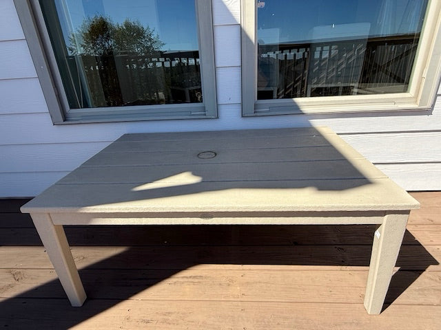 polywood Outdoor Coffee Table 42x28x17 Grey