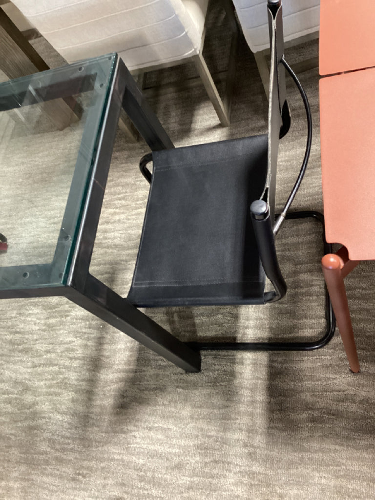 Pair of Marcel Breuer Italian Arm Dining Chairs