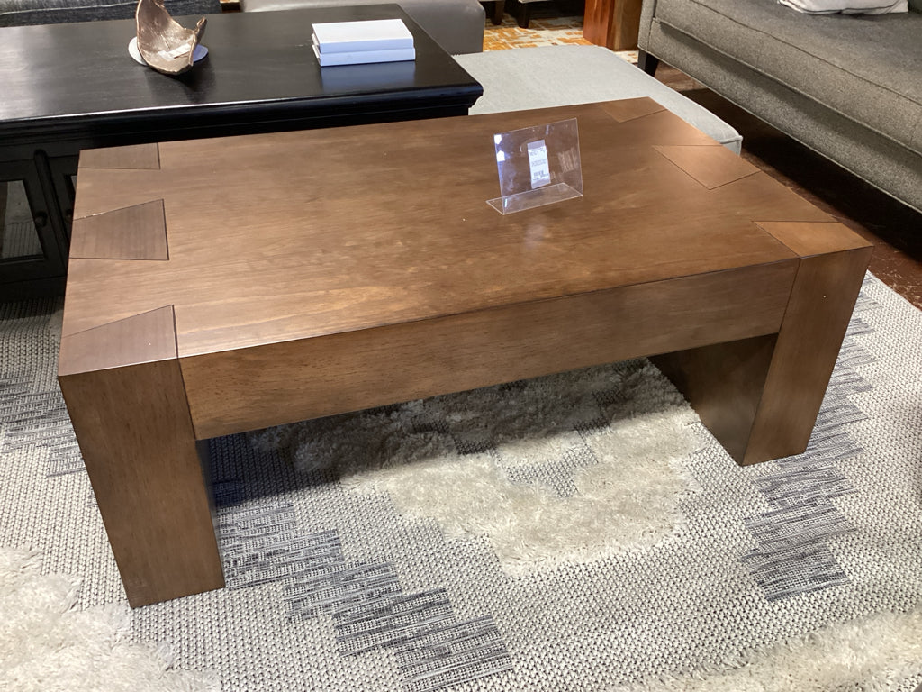 Taos Modern Rustic Dovetailed Coffee Table 52" W x 32" D x 19" H 54YJ78D7