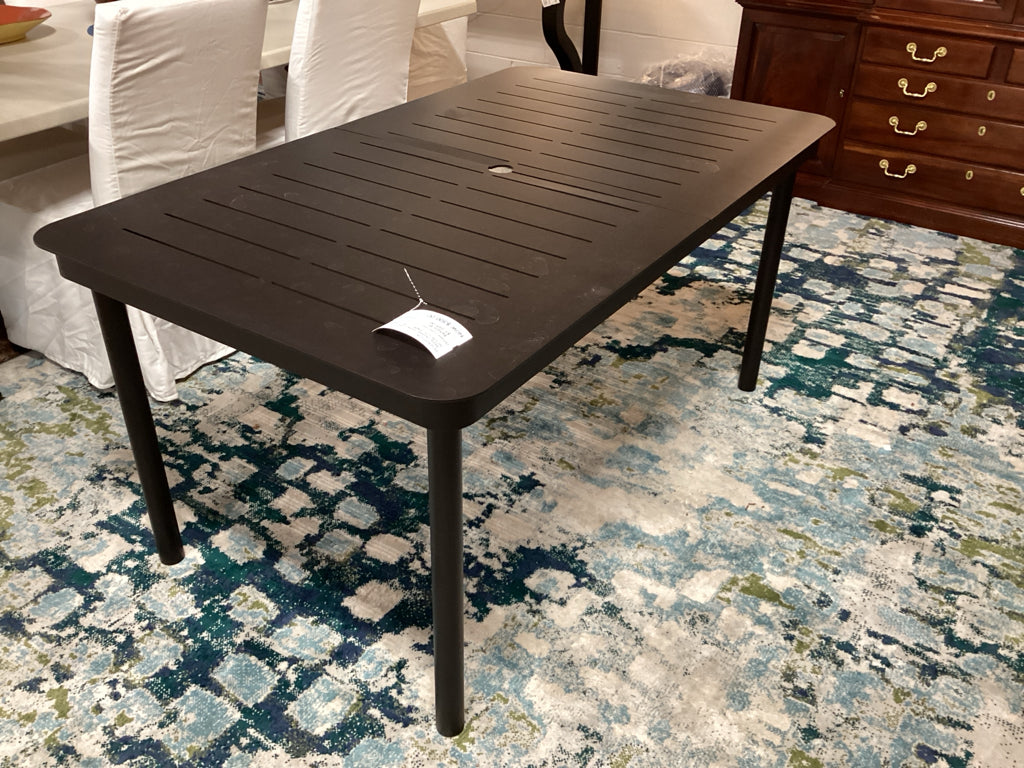 Relay Outdoor Dining Table 60"x36"x29" Powder Steel CSNPD4JV