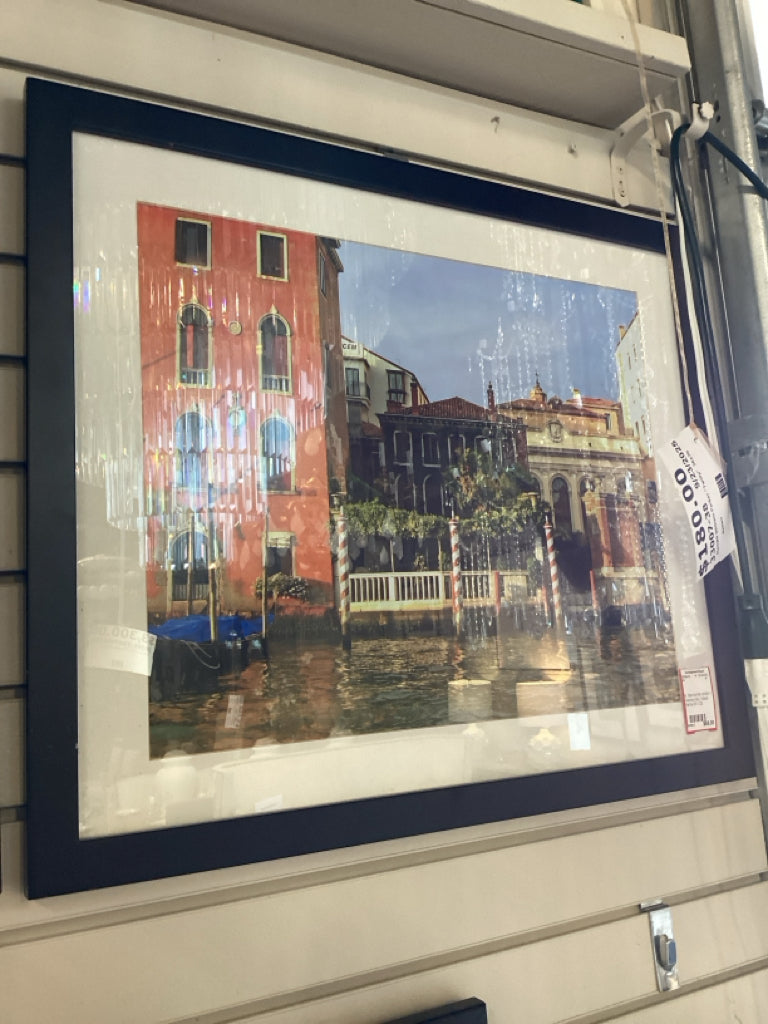 B. Barrickman photo / Venice Italy / black frame 26 x 22