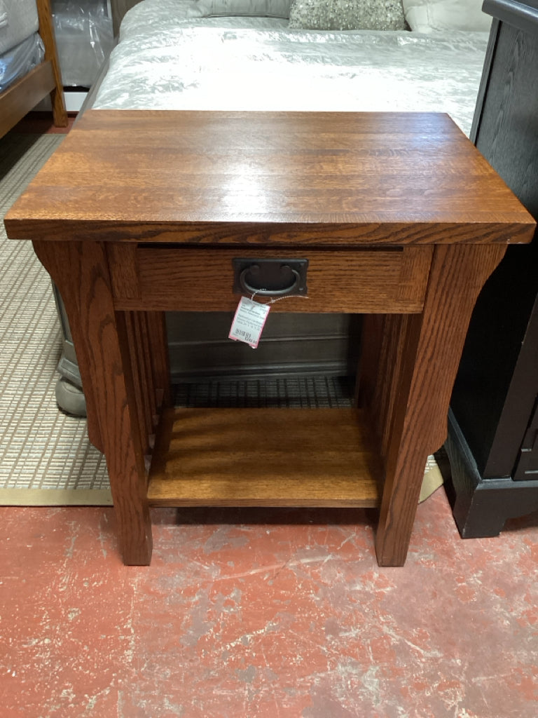 Restoration Hardware Mission Redwood Side Table 24" X 18 "X 26"