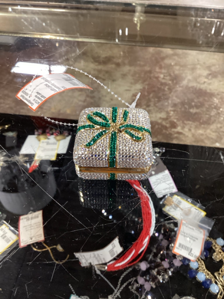 Judith Leiber Swarovsky crystal pill box