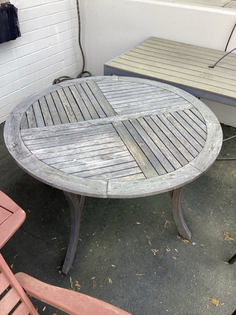 Outdoor Wood Table 37" X 26" 30"