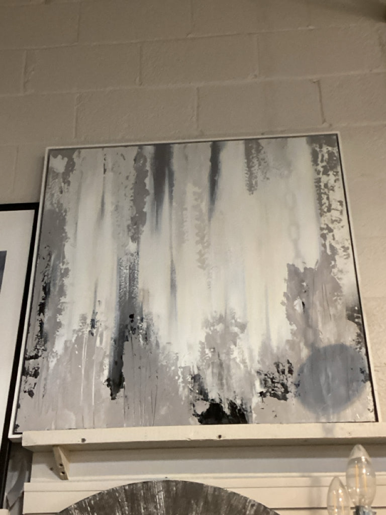 Middle of Nowhere Abstrate Art by Sarah Brooke 37" X 37.5"