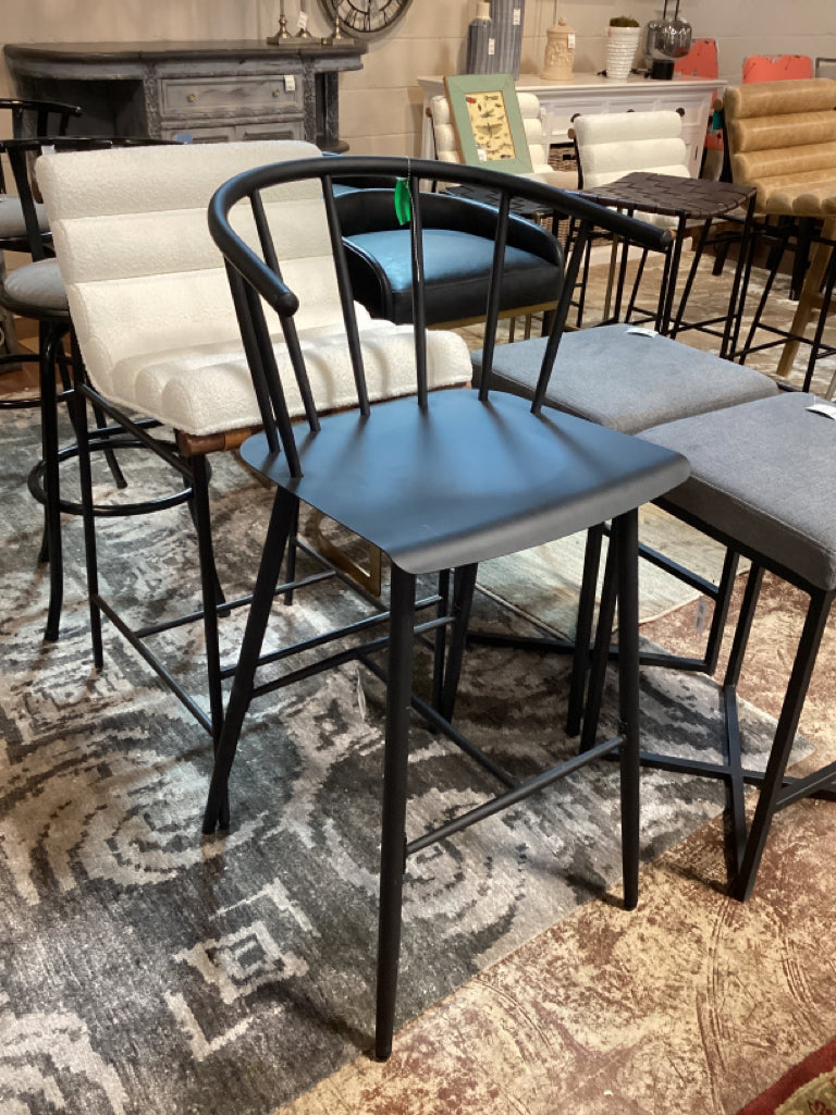 Mercana Colin Black Metal Bar Stool 69843 79EW48B9