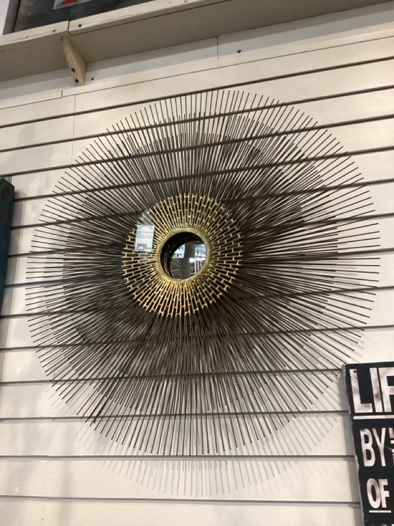 30" Round Crate and Barrel Starburst Mirror