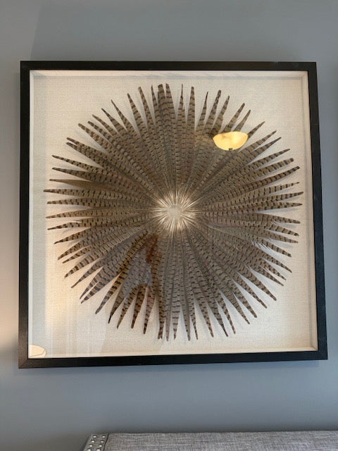 Revelation by Uttermost Feather Burst Shadow Box 35.5x35.5 EACH