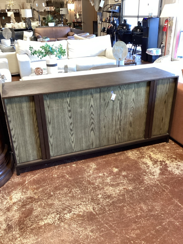 Four Hands contemporary Sideboard / dark oak 2 door 69 x 18 x 32 high