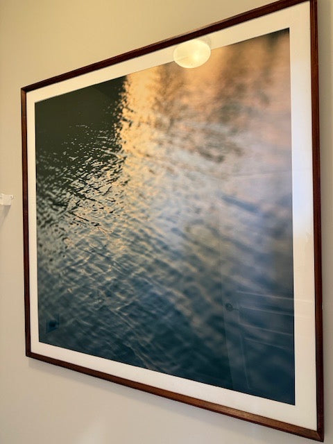 Large Photo Print Sunset on Water 48x48