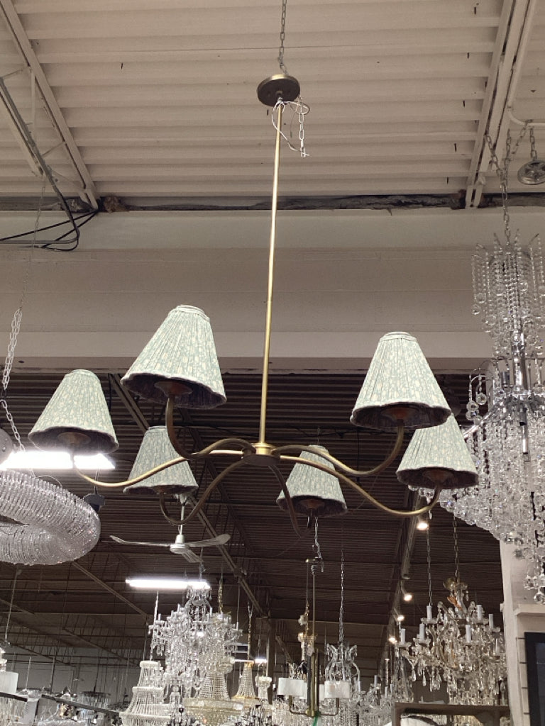 Jordan Chandelier by Lulu and Georgia Floral Shades 52"Wx52"Dx 126'H CWF76T2P