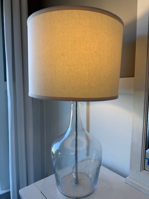 Bassett Furniture Recycled Glass Table Lamp 31"