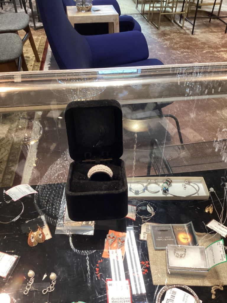 Sterling Silver with Diamonds Ring Size 7