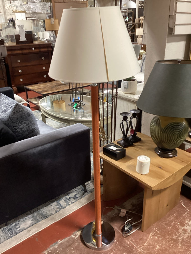 Ralph Lauren Lighting Leather Wrapped Floor Lamp
