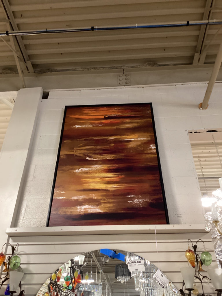 Elena Carlie "Glitch II" Black Framed  42 X 62"