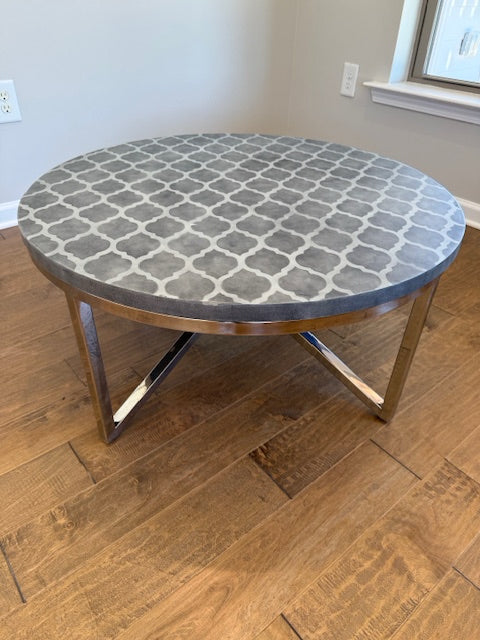 Sunpan Dion Trellis Pattern Coffee Table 34x16