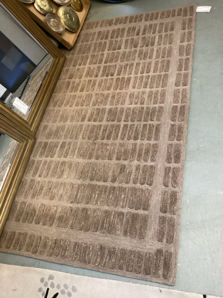 Bradley Cocoa / Cocoa 7''9" x 9''9" Rug by Chris Loves Julia