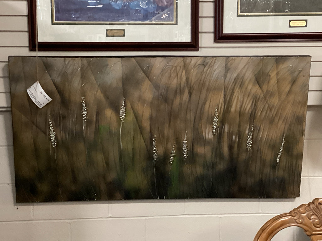 Contemporary Earth-Tone Palette with Textured Accents 30" X 59"