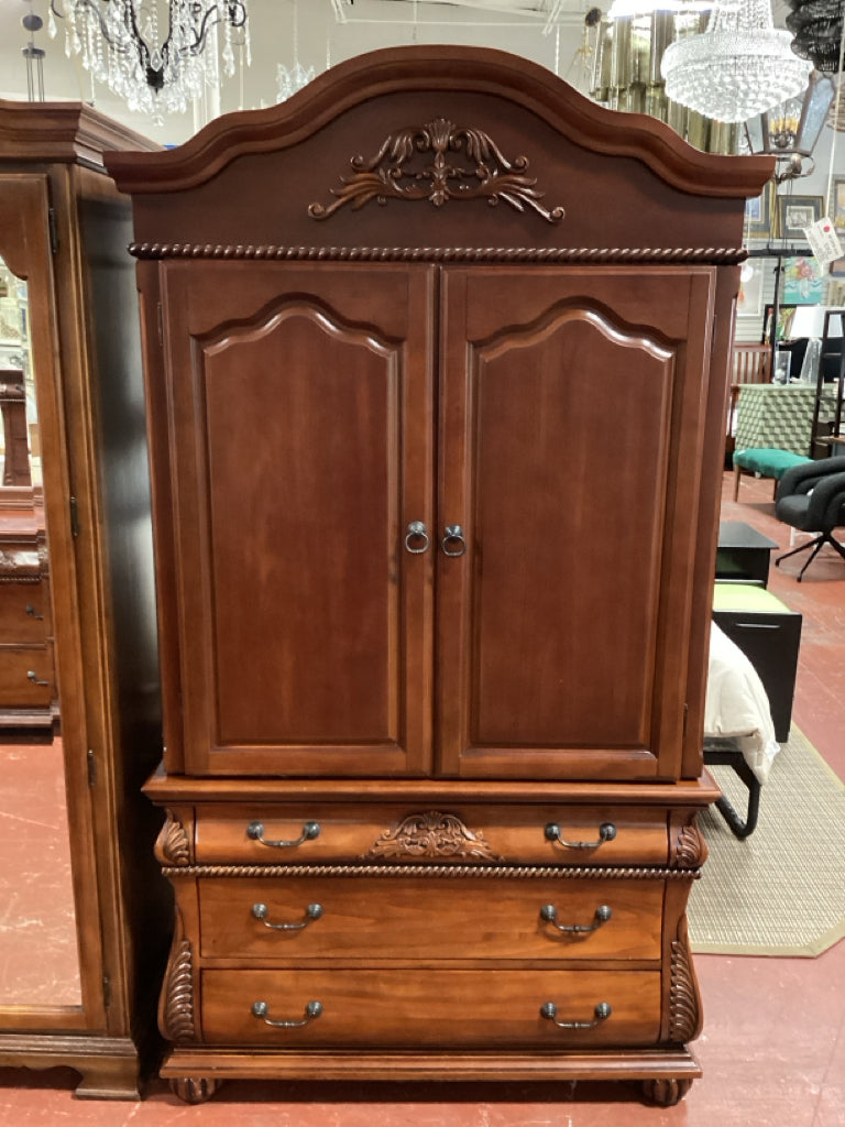 Traditional Cherry Armoire 41x20.5x80 (2 Piece)