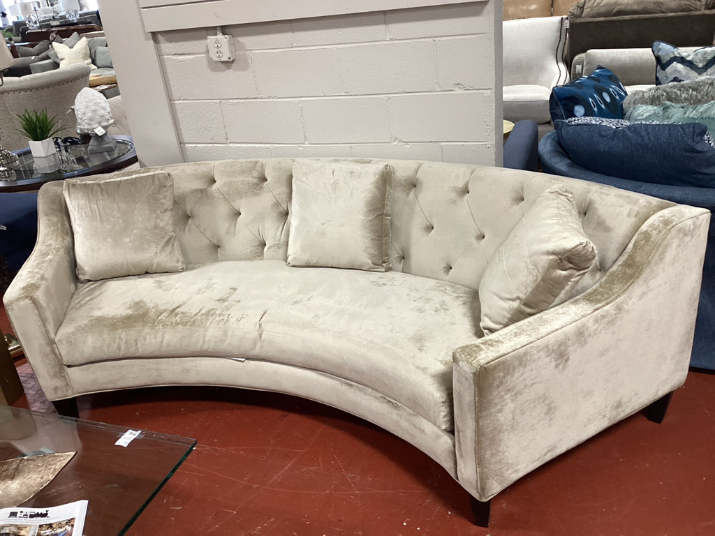 Z Gallerie Modern Circa Fabric Sofa 119" X 36"