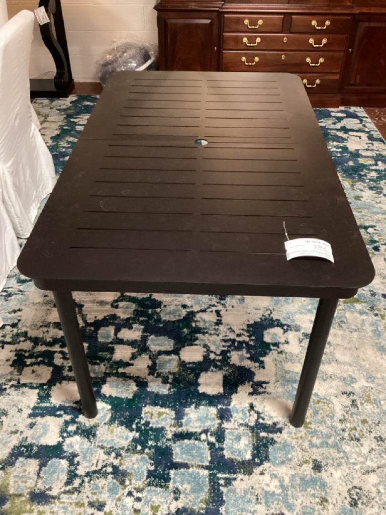 Relay Outdoor Dining Table 60"x36"x29" Powder Steel CSNPD4JV