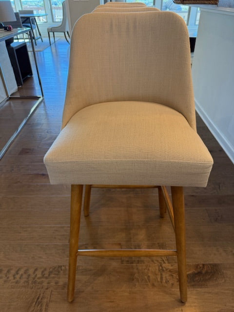 Skyline Bar Stool Upholstered Linen 30" (PAIR)