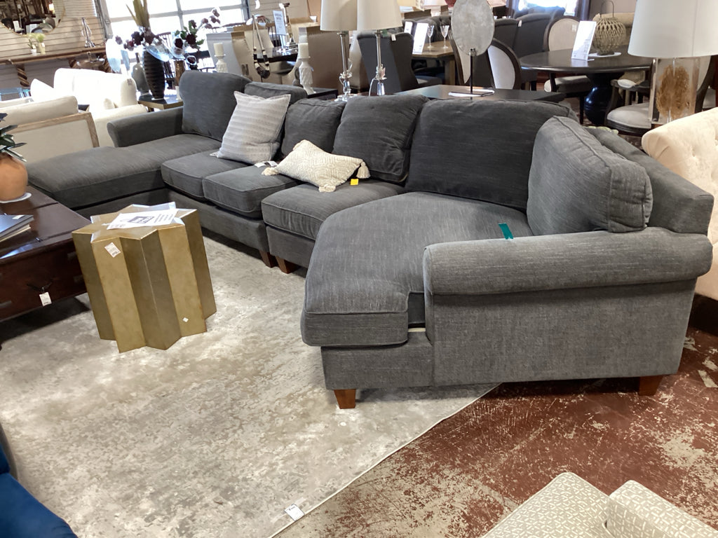 Camilla 4 Piece Gray Sectional