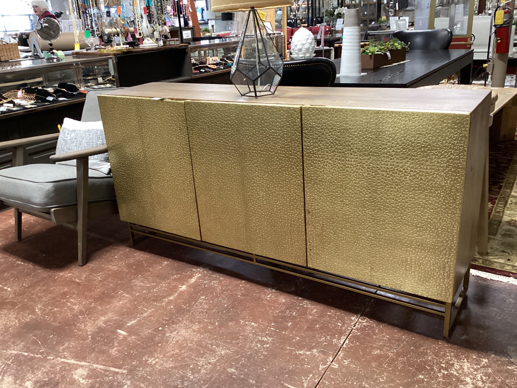 Gold Console Table 69" "As Found"