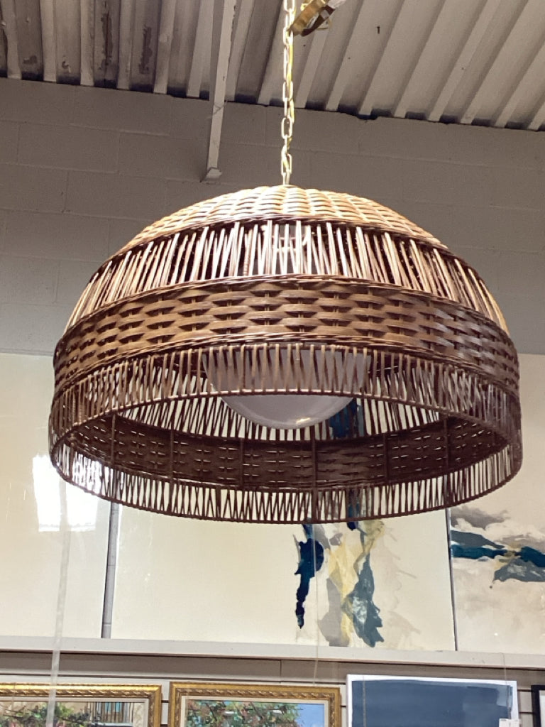Visual Comfort Whit Traditional Dome Hanging Shade 21x30x30